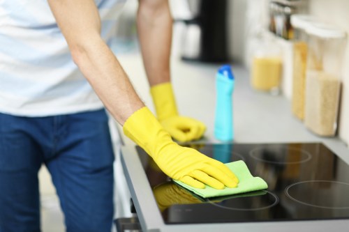 Safety-focused oven cleaning with careful use of cleaning products