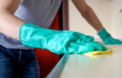 Deep cleaning kitchen and bathroom areas during one off cleaning Shepherdsbush